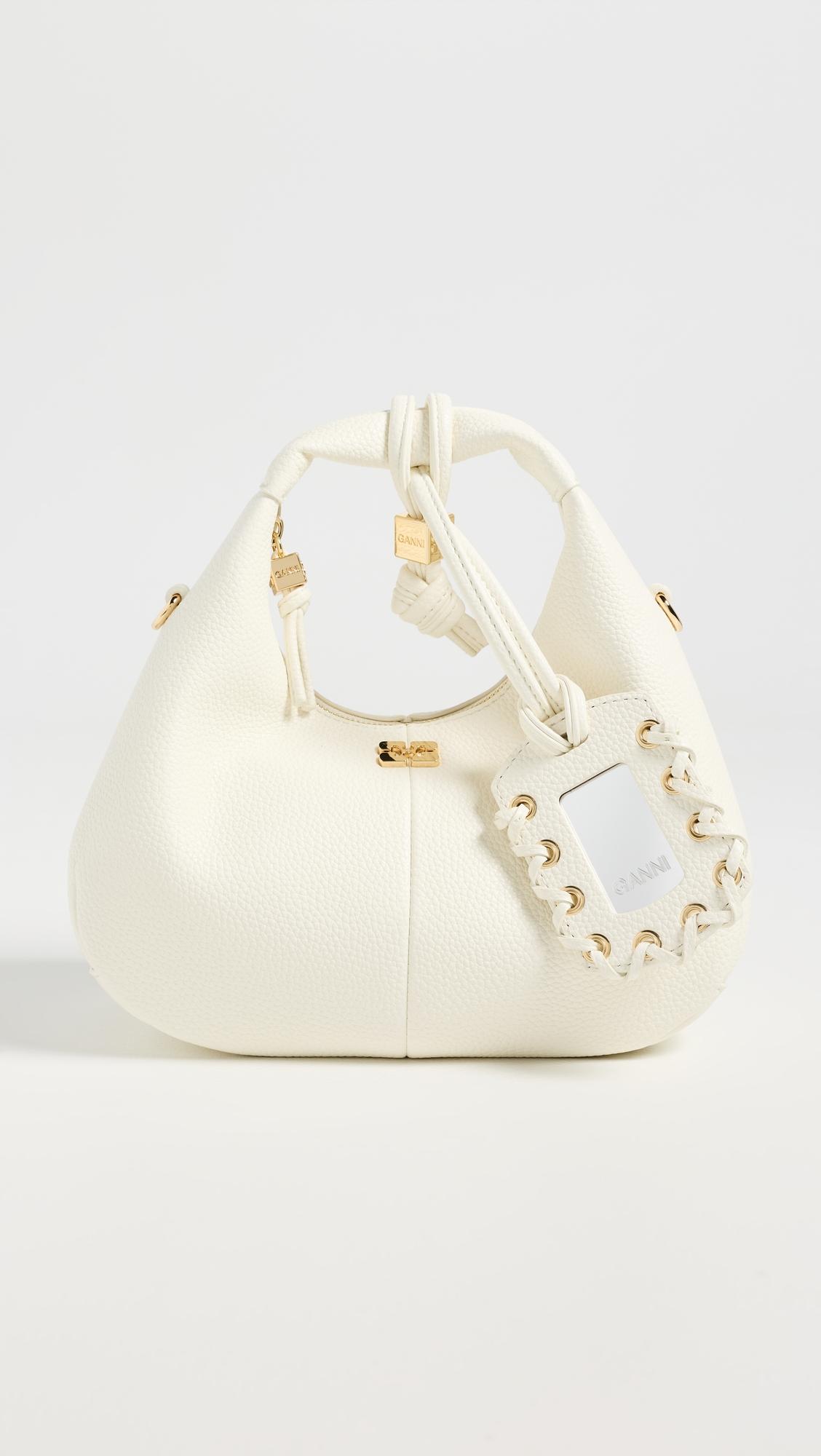 Mini Grained Hobo Bag by GANNI