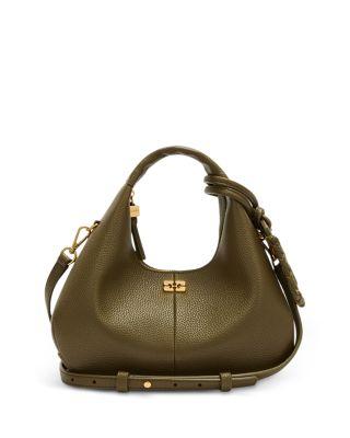 Mini Grained Hobo Bag by GANNI