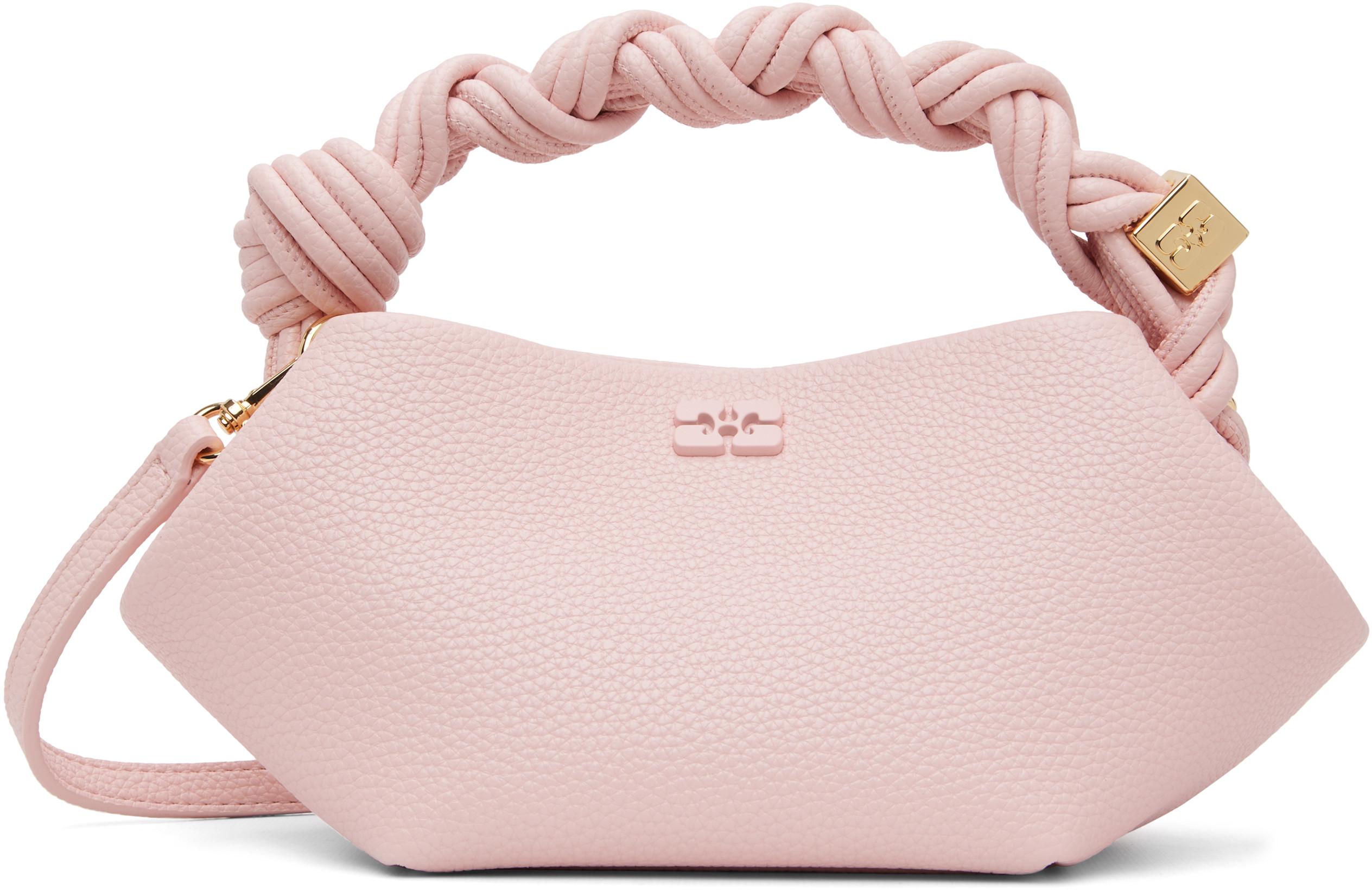 Pink Grained Mini Bou Bag by GANNI