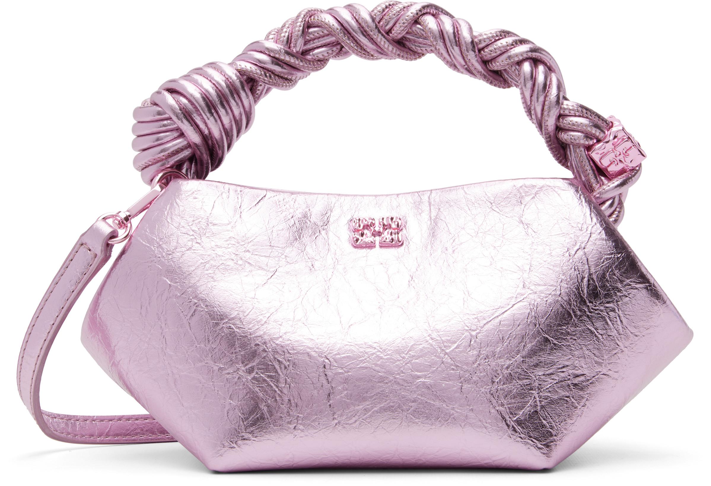 Pink Metallic Mini Bou Bag by GANNI