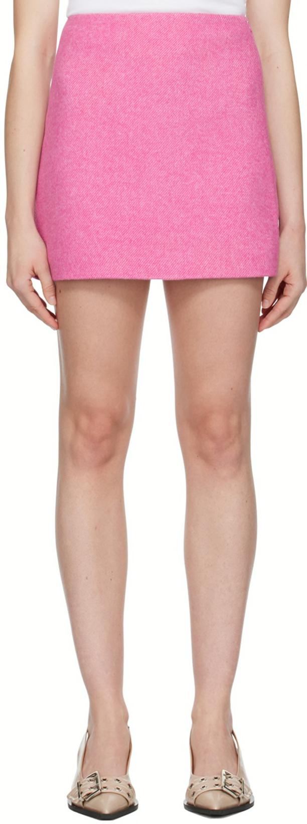 Pink Suiting Miniskirt by GANNI