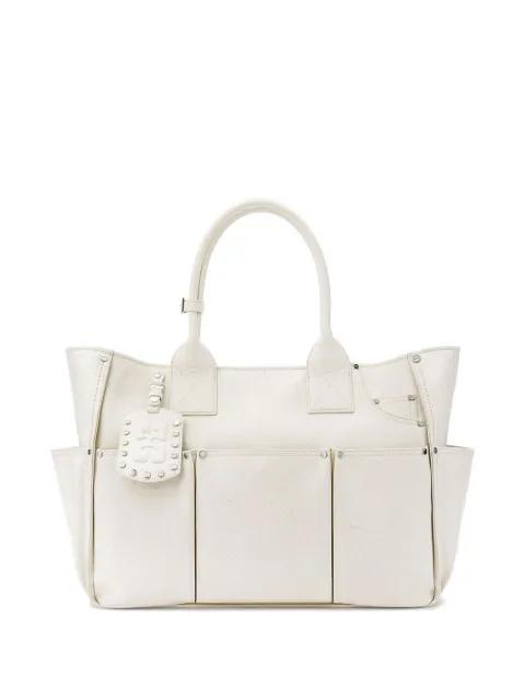 Posy ostrich-effect shoulder bag by GANNI