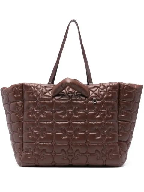 Quilted Re-Tech XXL tote bag by GANNI