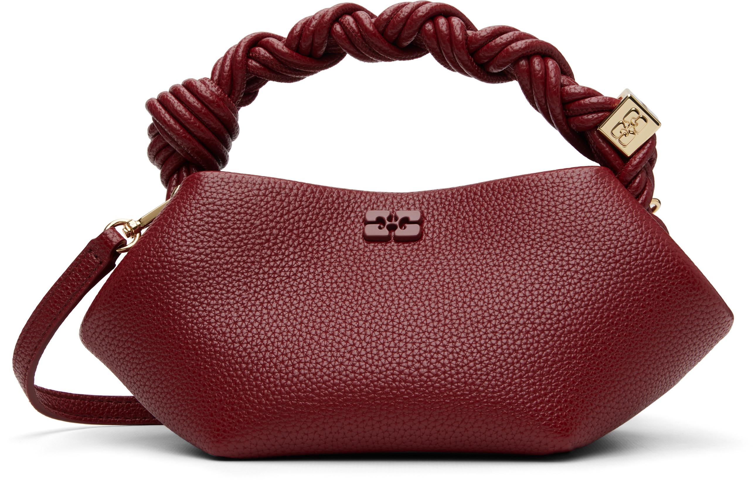 Red Grained Mini Bou Bag by GANNI