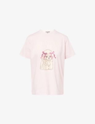 Relaxed-Fit Logo-Print Cotton T-shirt by GANNI