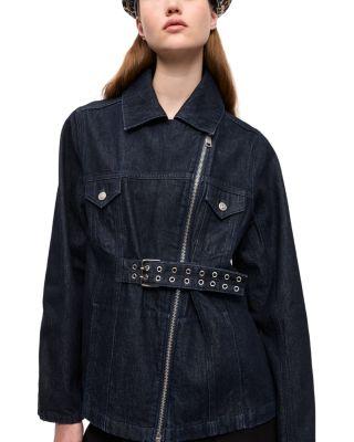 Rinse Belted Denim Jacket by GANNI