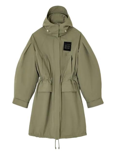 Ripstop parka coat by GANNI