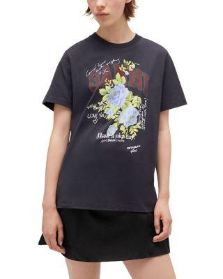 Rose Logo Graphic Tee by GANNI