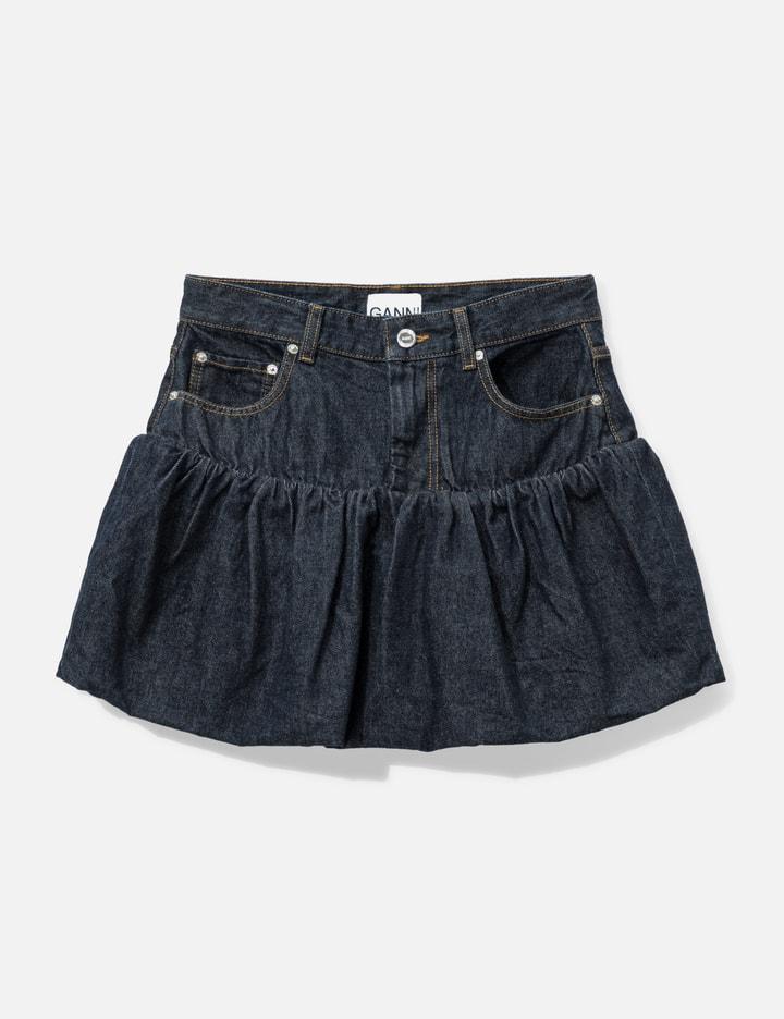 Skirt In Rinse Denim by GANNI