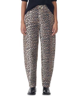 Stary Barrel Jeans in Leopard by GANNI