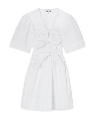Stretch Cotton Mini Dress by GANNI