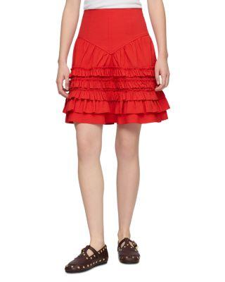 Stretch Cotton Mini Skirt by GANNI
