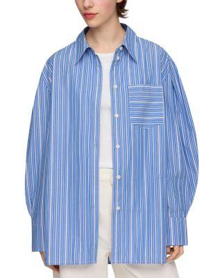 Striped Cotton Shirt by GANNI