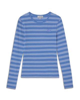 Striped Long Sleeve Top by GANNI