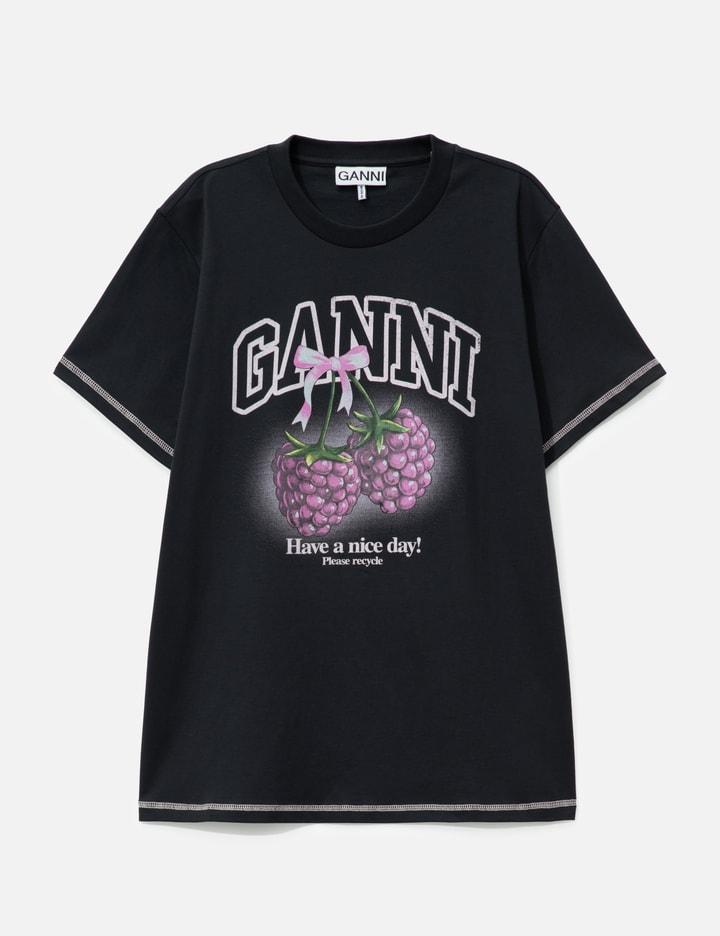 T-Shirt With Raspberries by GANNI