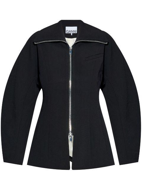 The Bonded Crepe jacket by GANNI