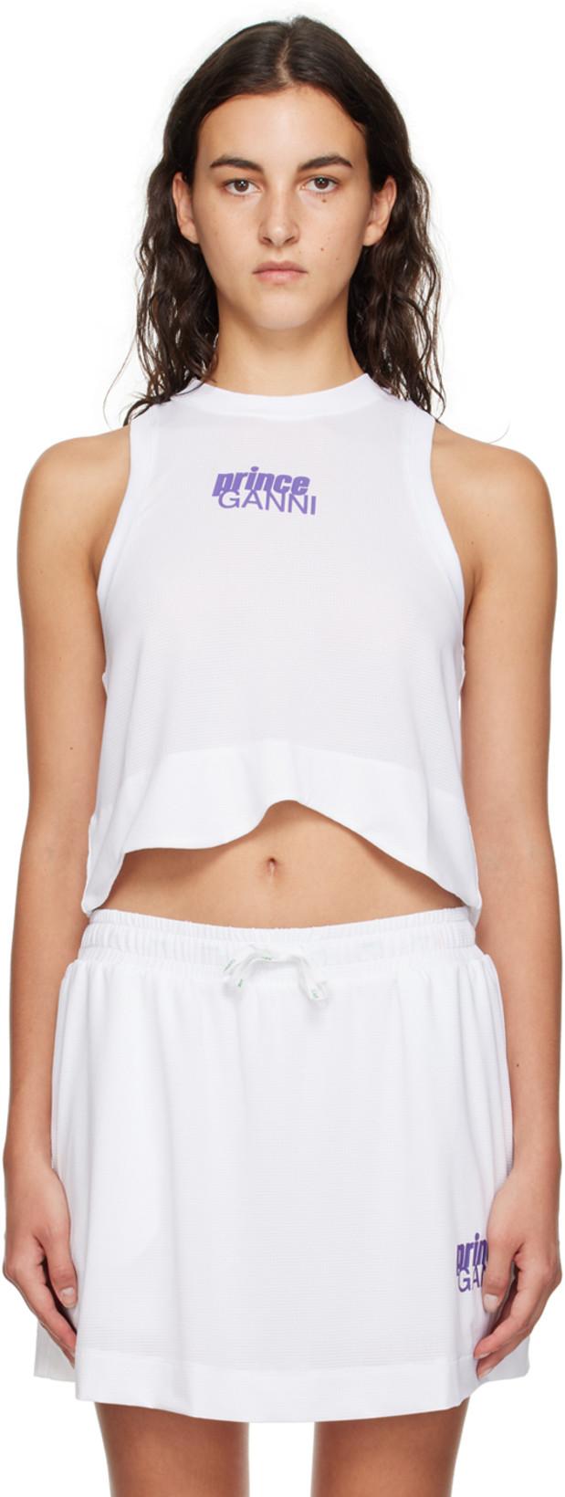White Prince Edition Tank Top by GANNI