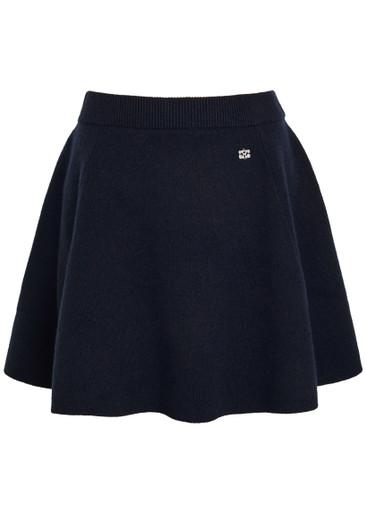 Wool and cashmere-blend mini skirt by GANNI