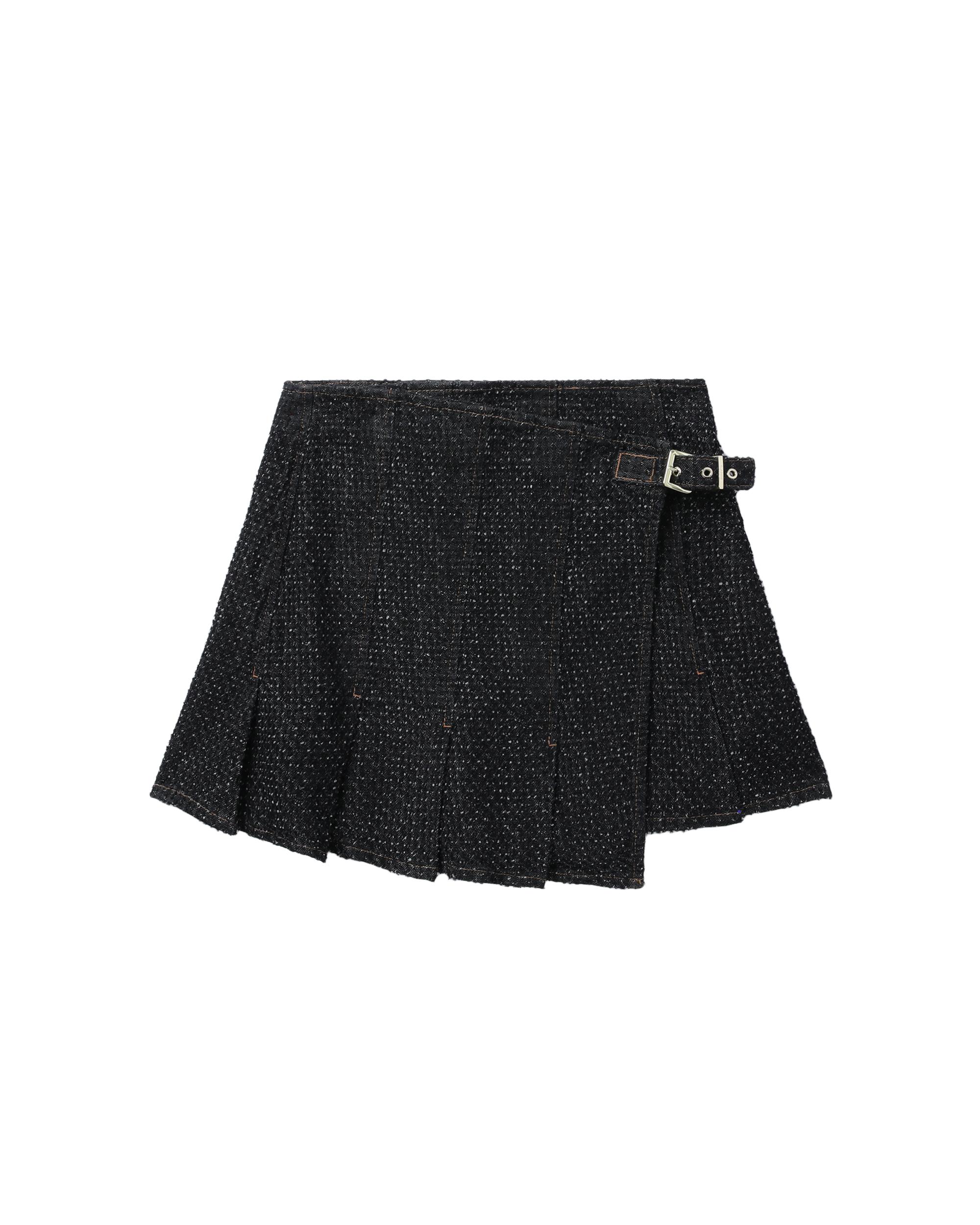 Wrap denim mini skirt by GANNI