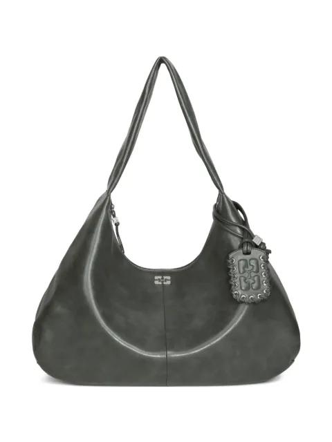 XXL leather shoulder bag by GANNI