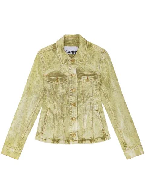 acid-wash denim jacket by GANNI