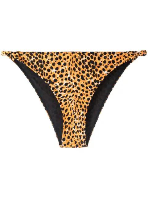 animal-print bikini bottoms by GANNI