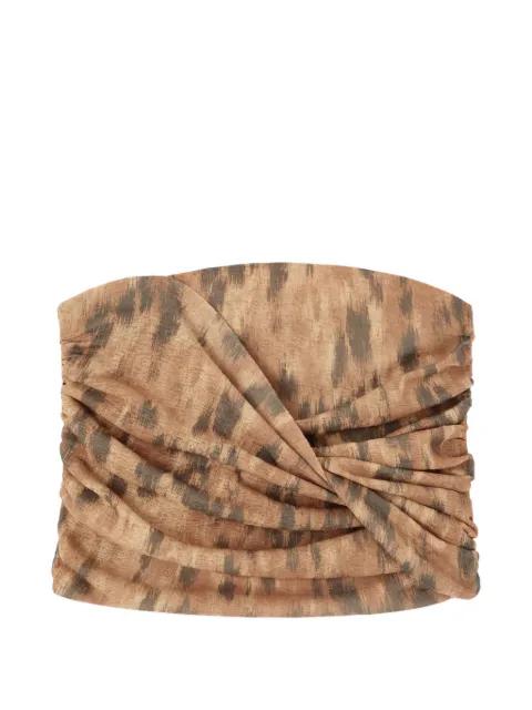 animal-print top by GANNI