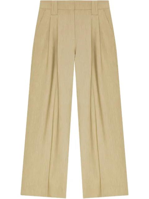 appliqué palazzo pants by GANNI
