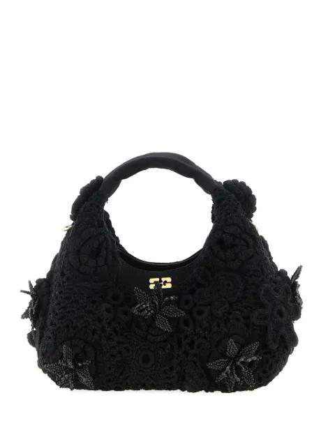 beaded crochet tote bag by GANNI