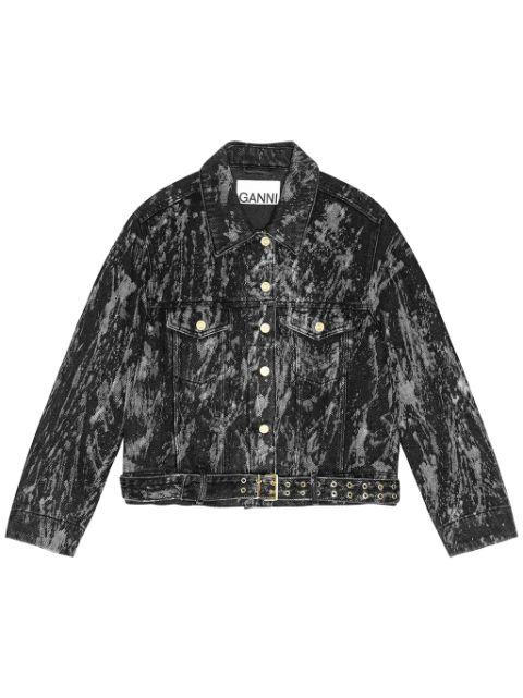 belted denim jacket by GANNI