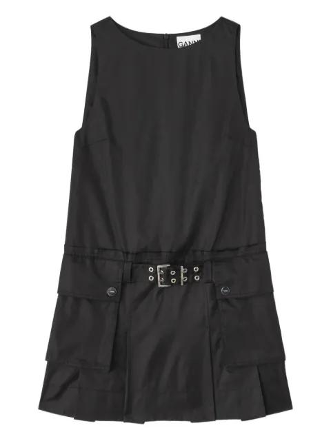 belted mini dress by GANNI