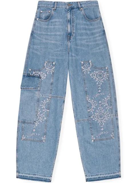 broderie-anglaise jeans by GANNI
