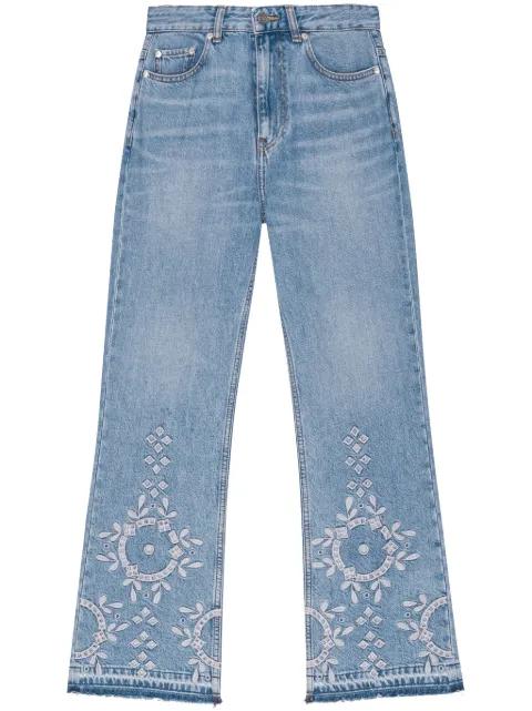 broderie-anglaise jeans by GANNI