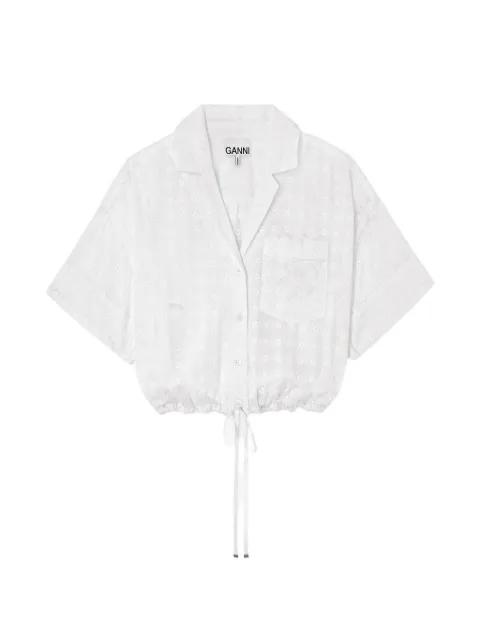 broderie-anglaise shirt by GANNI