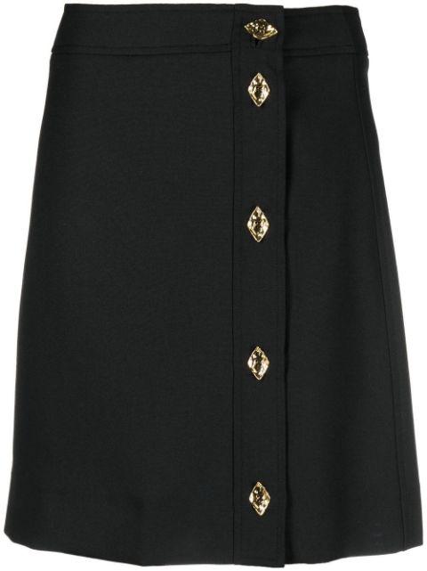 button-up mini skirt by GANNI