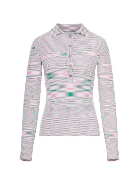 buttoned long-sleeved top by GANNI