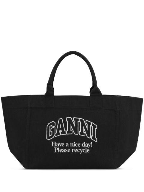 canvas tote bag by GANNI