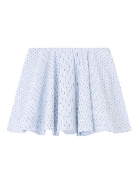 circle stripe cotton mini skirt by GANNI