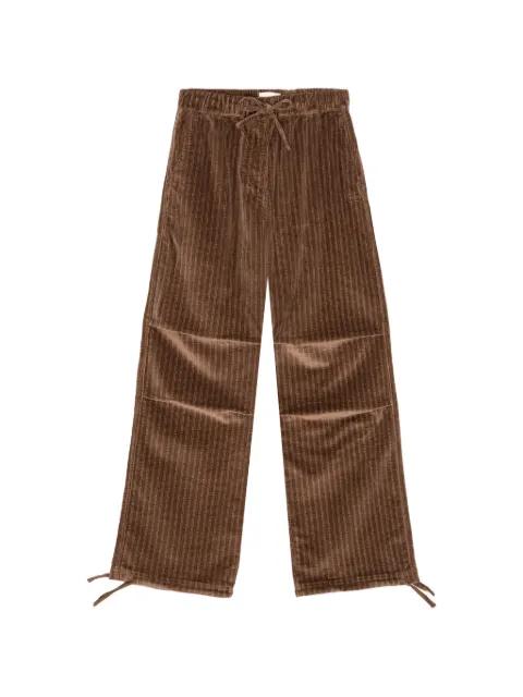 corduroy drawstring trousers by GANNI