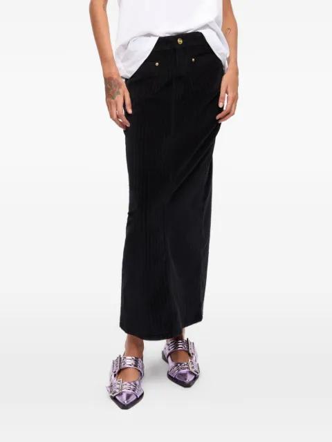 corduroy pocket maxi skirt by GANNI