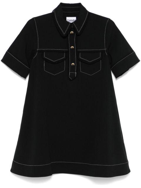 crepe mini dress by GANNI