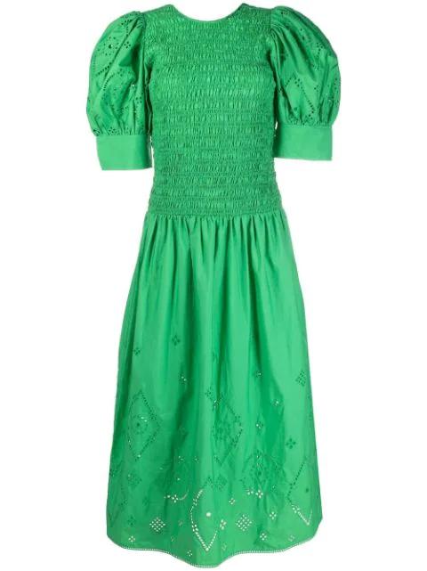 cut out-detail midi dress by GANNI