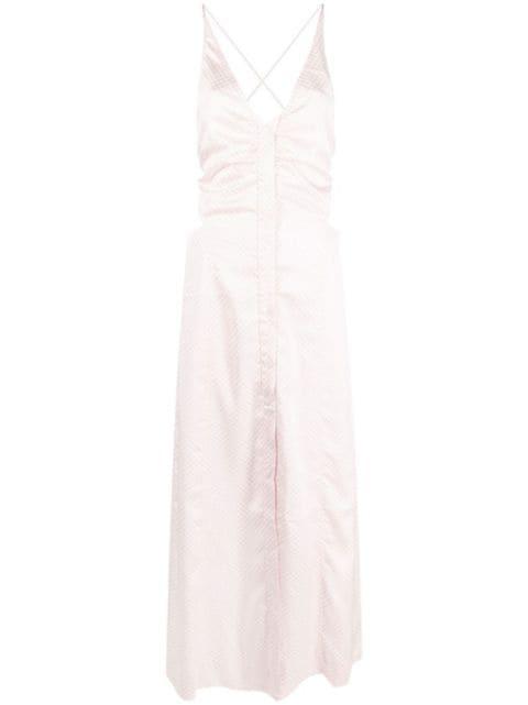 cut-out halterneck dress by GANNI