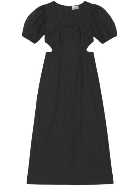 cut-out organic cotton dress by GANNI