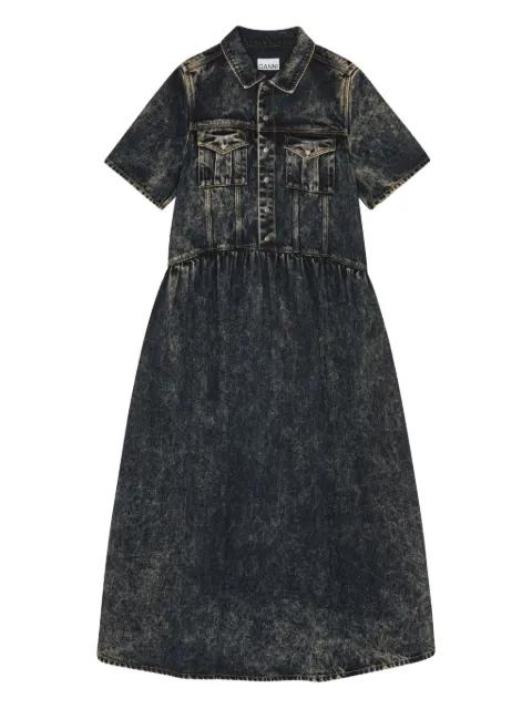 denim midi dress by GANNI