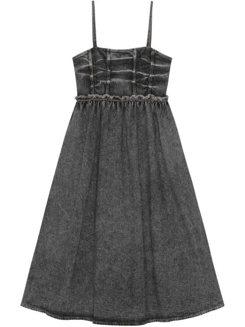 denim midi dress by GANNI