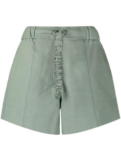 drawstring suiting shorts by GANNI