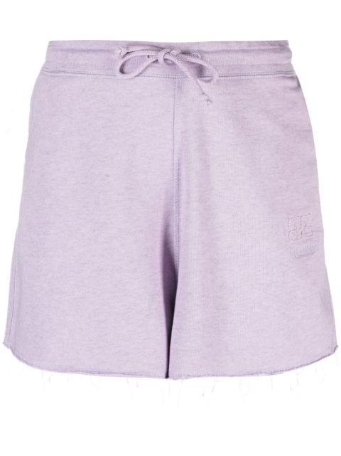drawstring-waist organic-cotton shorts by GANNI