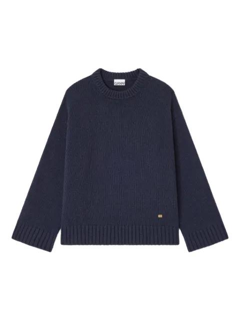 dropped-shoulders sweater by GANNI