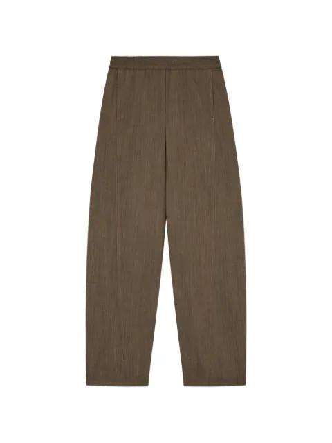 elastic-waistband trousers by GANNI